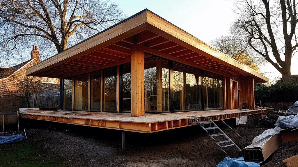 Habitat bois/verre, lumineux et durable