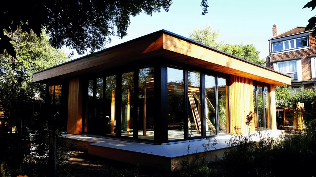 Habitat bois/verre, lumineux et durable