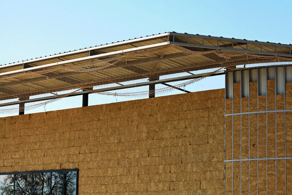 bâtiment technique en bois/métal