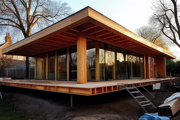 Habitat bois/verre, lumineux et durable